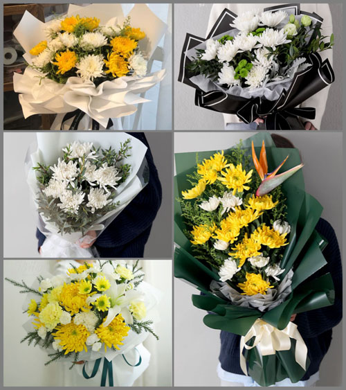 广东东莞市企石镇江边村白事花束代送